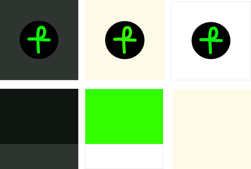Recipely design system color palette swatch grids